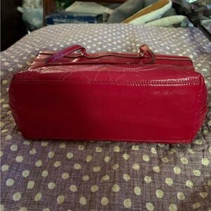 Elegant Red Leather Handbag